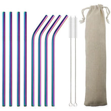 Load image into Gallery viewer, Reusable Drinking Straw - Stainless Steel Reusable Straws Jill & Joey Reusable Products