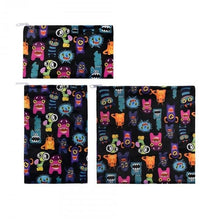 Load image into Gallery viewer, Reusable Zipper Food Bag Reusable Sandwich Bag A&Z Quality Life Store 3pcs - Monsters China