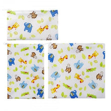 Load image into Gallery viewer, Reusable Zipper Food Bag Reusable Sandwich Bag A&Z Quality Life Store 3pcs - Safari Animals China