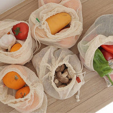 Load image into Gallery viewer, 100% Organic Cotton Mesh Produce Bags Reusable Produce Bags De Life Store 
