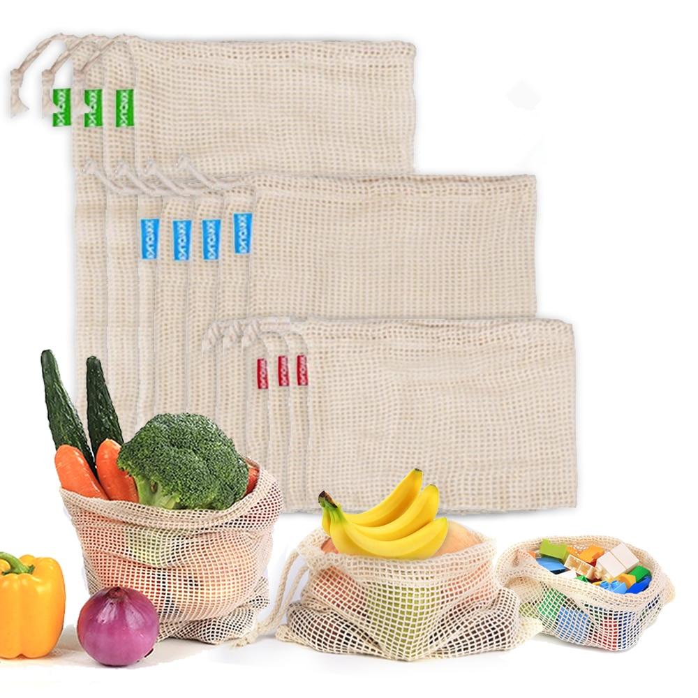 Reusable Cotton Produce Storage Bag For Longer Lasting Produce