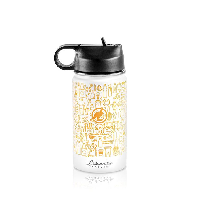Jill and Joey 12oz Insulated Bottle Reusable Bottles Jill and Joey Reusable Products 