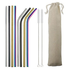 Load image into Gallery viewer, Reusable Drinking Straw - Stainless Steel Reusable Straws Jill &amp; Joey Reusable Products 
