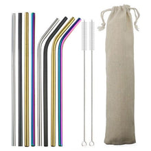 Load image into Gallery viewer, Reusable Drinking Straw - Stainless Steel Reusable Straws Jill &amp; Joey Reusable Products 
