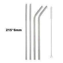 Load image into Gallery viewer, Reusable Drinking Straw - Stainless Steel Reusable Straws Jill &amp; Joey Reusable Products 
