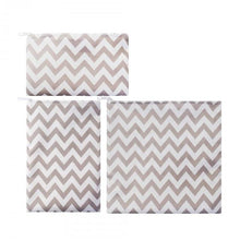 Load image into Gallery viewer, Reusable Zipper Food Bag Reusable Sandwich Bag A&amp;Z Quality Life Store 3pcs - Zig Zag Gray China 
