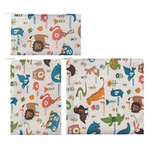 Load image into Gallery viewer, Reusable Zipper Food Bag Reusable Sandwich Bag A&amp;Z Quality Life Store 3pcs - Zoo Animals China 
