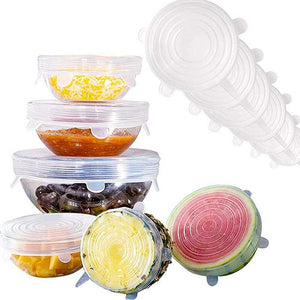 Silicone Stretchable Storage Lids Silicone Stretchable Wrap Jill & Joey Reusable Products 